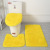 Modern Simple Style Solid Color Toilet Bath Bathroom Three-Piece Combination Toilet Floor Mat Household Cross-Border Supply