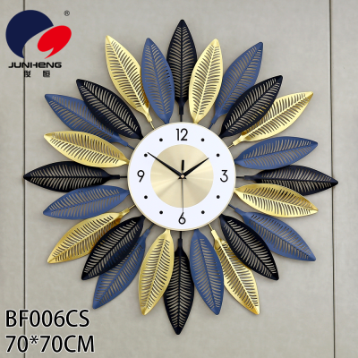 Creative Nordic Punch-Free Wall Clock Fashion Simple Living Room Decorative Clock Modern and Unique Mute Wall Clock