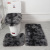 Tie-Dyed Long Wool Carpet Plush Toilet Three-Piece Non-Slip Floor Mat Bathroom Absorbent Set Cross-Border Amazon Hot Sale