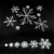 Wholesale Foreign Trade Christmas Snowflake Mall Hotel Show Window Layout Christmas Tree Gift Bag PVC Snowflake Multi-Specification