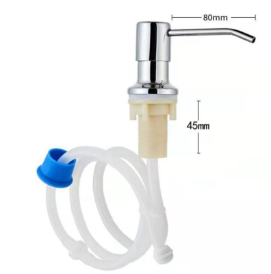 Soap Dispenser of Sink Pump Head Lengthened Silica Gel Tube Bathroom Hand Washing Cleaning Soap Dispenser Detergent Bottle Extension Pipe