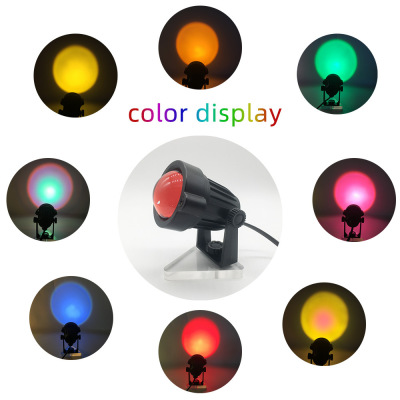 Sunset Sunset Light Led Rainbow Projection Lamp Internet Celebrity Background Ambience Light Floor Lamp Sunset Light