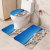 Shell Printing Toilet Three-Piece Hallway Bathroom Non-Slip Mat Household Anti-Mildew Mat Cross-Border Amazon Spot