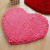 Shida Love Heart-Shaped Floor Mat Wedding Room Decoration Floor Mat Bedroom Bathroom Bathroom Foot Mat Absorbent Chenille Mat