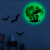 30cm Halloween Crow Death Ghost Hand Pumpkin Luminous Moon Festival Show Window Decoration Self-Adhesive Fluorescent Sticker