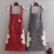 New Pure Cotton Double-Layer Hand-Wiping Apron Japanese Cute Household Anti-Waterproof and Oilproof Apron Customizable Logo