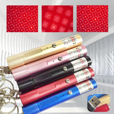 Red Laser Pen Head USB Charging Funny Dogs and Cats Laserpointerpen Long Shot Single Point Laser Pointer Pointer Pen