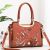 Embroidered Handbags for Women 2021 New Fashion Trendy Simple Elegant Western Style Shoulder Messenger Bag Large Capacity Foreign Trade