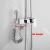 HUADIAO Bathroom 4-way shower set with slider bar & abs shower bathtub shower mixer tap with shattaf