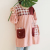 Adult Cute Cartoon Autumn and Winter Warm Apron Plush Homewear Overclothes Bib Antifouling Kitchen Long Sleeve Apron