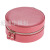 Caserge Round Jewelry Storage Box Portable Travel Jewelry Finishing Box Petite Earrings Ring Lipstick Storage Bag