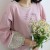 Korean Style Idyllic Fashion Oil-Proof Bib Overclothes Baking Floral Cafe Painting Work Clothes Long Sleeve Apron