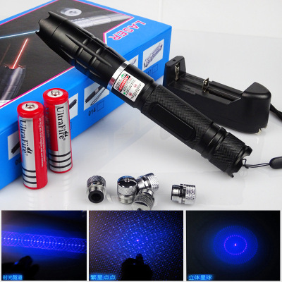 B014 High Power Blue Light Point Match Point Cigarette Laser Strong Light Long Shot Self-Defense Pointer Laser Pointer