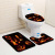 Toilet Three-Piece Carpet Toilet Floor Mat Door Mat Amazon AliExpress Halloween Thriller Pumpkin Lamp Spot
