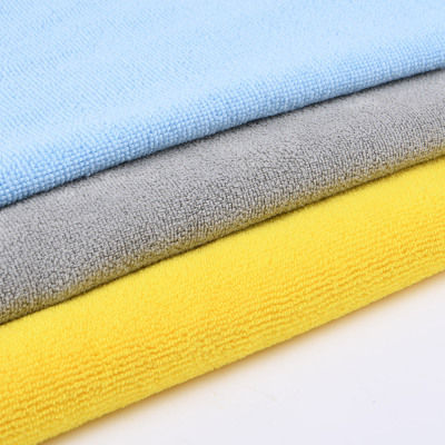 Multi-Purpose Polyester Towel Fabric High Absorbency Water Microfiber Fabric Quick Dry Terry Towel for Car Washing