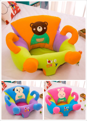 Baby Learn to Sit on Sofa Small Seat 6 Months Anti-Fall Cushion Training Sitting Stool Learning Sitting Artifact