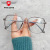 2021 New Fashion TR90 Anti-Blue Ray Plain Glasses Trend Good-looking Transparent Glasses Frame Men and Women with Glasses Option