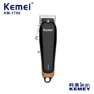 Cross-Border Factory Direct Supply Electric Clipper Comei KM-1756 High Power Hair Clipper USB Chargable Barber Scissors