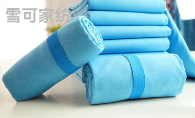 Double-Sided Velvet Fitness Sports Towel Quick-Drying Towel Cold Feeling Microfiber Towel Sweat Absorbent Outdoor Handkerchief