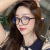 2021 New Korean Style Polygonal Glasses Frame Women's Ins Anti-Blue Light Myopia Glasses Frame Internet Celebrity Transparent Plain Glasses