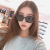 Live Broadcast Supply 2021 Popular Models Internet-Famous Sunglasses Female Star Same Product Large Frame Korean Fashion Sunglasses UV Protection