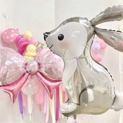 Lanfei Balloon Forest Bunny Aluminum Foil Balloon Set Birthday Party Decoration