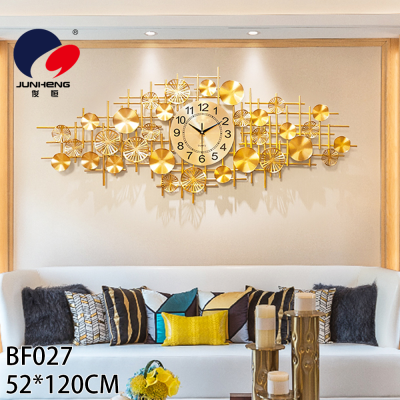 Modern Light Luxury Creative Clocks Sitting Room Clock Wall Decoration Watch Home New Chinese Pendant Noiseless Clock