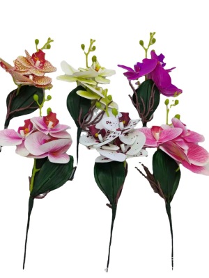 More than 2021 Mixed Color Phalaenopsis Artificial Flower Artificial Flower Office Living Room Bonsai Decoration Factory Wholesale