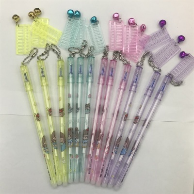 Pen Ins Good-looking Student Girl Heart Small Abacus Pendant Pen Gel Pen Wholesale Quick-Drying Refill 0.5 Full Needle Tube