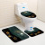 Toilet Three-Piece Carpet Toilet Floor Mat Door Mat Amazon AliExpress Halloween Thriller Pumpkin Lamp Spot