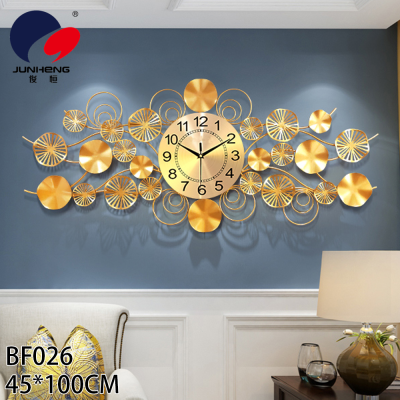 Creative Clocks Wall Clock Living Room Background Wall Decoration Pocket Watch Mute Modern Light Luxury Temperament Decoration Quartz Clock Clock