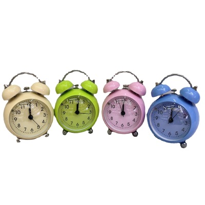 3-Inch Drum Surface Mute Scan Little Alarm Clock Little Fat Man Creative Bedside-Use Alarm Watch