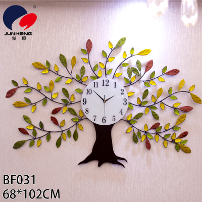 Modern Simple Home Living Room Wall Clock Personality Fashion Creative Clocks European Style Clock Atmospheric Pachira Macrocarpa Quartz Clock