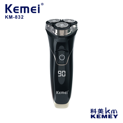 Cross-Border Factory Direct Supply Shaver Komei Km-832 Shaver USB Rechargeable Washing Electric Shaver