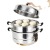 Hz171 Multi-Layer Steamer Stainless Steel 2 Double 3three-Layer Thick Soup Pot Large Induction Cooker Home Steamer More Sizes