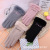 Suede Fleece-Lined Thickened Outdoor Riding Gloves Women's Warm with Velvet Touch Screen Gloves Warm Gloves