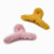 Korean Simple Plush Grip Girl Autumn and Winter New Back Head Hairy Hair Clips Temperament Hair Claw Shark Clip Hair Accessories