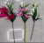 High Simulation Moist Feeling Lily Bouquet Simulation Fake Flower Home Living Room Decoration Display Bouquet Flower Plant