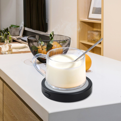 Thermal Cup Pad USB Heating Coaster Metal Base 90 Degree Coffee Milk Vacuum Dish Cup Warming Holder Gift