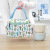 Printed Zipper Lunch Bag Portable Insulated Bag Women's Simple Fashion Waterproof with Aluminum Foil Thermal Insulated Lunch Bag