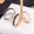 Cross-Border Hot Selling European and American Foreign Trade 18K Titanium Steel Ring Female Simple Bracelet Couple Stainless Steel Thin Ring Little Finger Ring Fashion Ornament