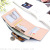  Trendy Solid Color Vertical Three Fold Coin Pocket Multiple Card Slots Large Capacity Lock Contrast Color Pu Wallet