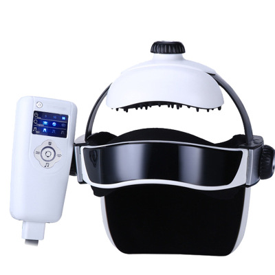 Head massager air pressure helmet massage cap heating brain physiotherapy instrument brain relaxing scalp massager head therapy instrument