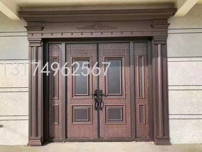 Double Door Factory Direct Sales Luxury Villa Double Open Solid Wood Door Chinese Classical Courtyard