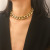 Europe and America Cross Border New Multi-Layer Necklace Clavicle Chain Foreign Trade Cuban Necklace Female Hip Hop Aluminum NK Large