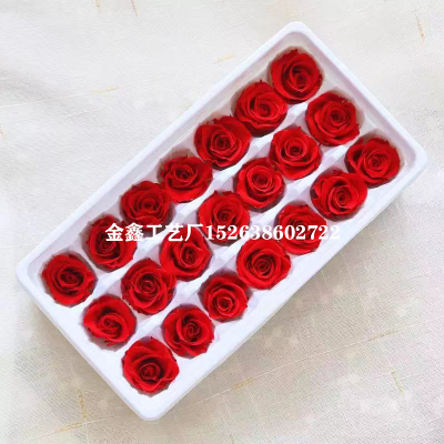 2-3CM/21pcs,Grade B Mini Preserved Roses Heads,Beauty And The Beast Forever Rose,Rose Eternal For Gift,Wedding party Dec
