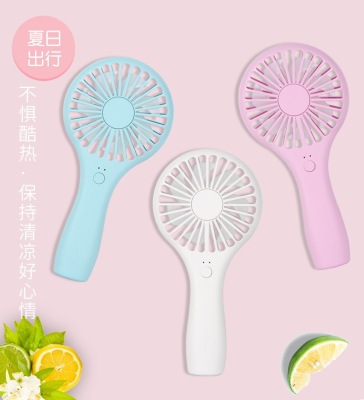 Summer Hot Lollipop USB Mini Fan Student Cartoon Portable Handheld Charger Small Electric Fan Wholesale