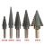 5pcs Titanium Step Drill Bit, Hss Cobalt Multiple Hole saw S