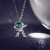 1400 Astronaut Couple Necklace Spaceman Pendant Clavicle Chain Ins Design Sense Hip Hop Necklace 2021 New