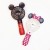Minnie Mickey Handheld Folding with Light Little Fan USB Charging Portable Cartoon Handheld Fan Gift Customization